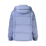 Pepe Jeans Blue Polyester Womens Jacket With Removable Hood