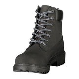 Lumberjack Black Leather Mens Sneaker