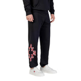 County of Milan Black Cotton Joggers (Workout Pants)