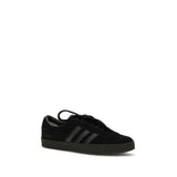 Y-3 Black Calf Leather Bos Taurus Athletic Sneakers