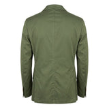 Roberto Pepe Luxury Green Cotton Men Jacket