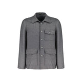 Autore Gray Cashmere Full-Length Jacket