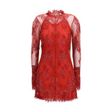 Blumarine Red Polyamide Cocktail Dress