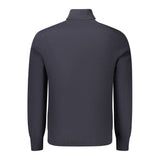 Hugo Boss Blue Cotton Turtleneck