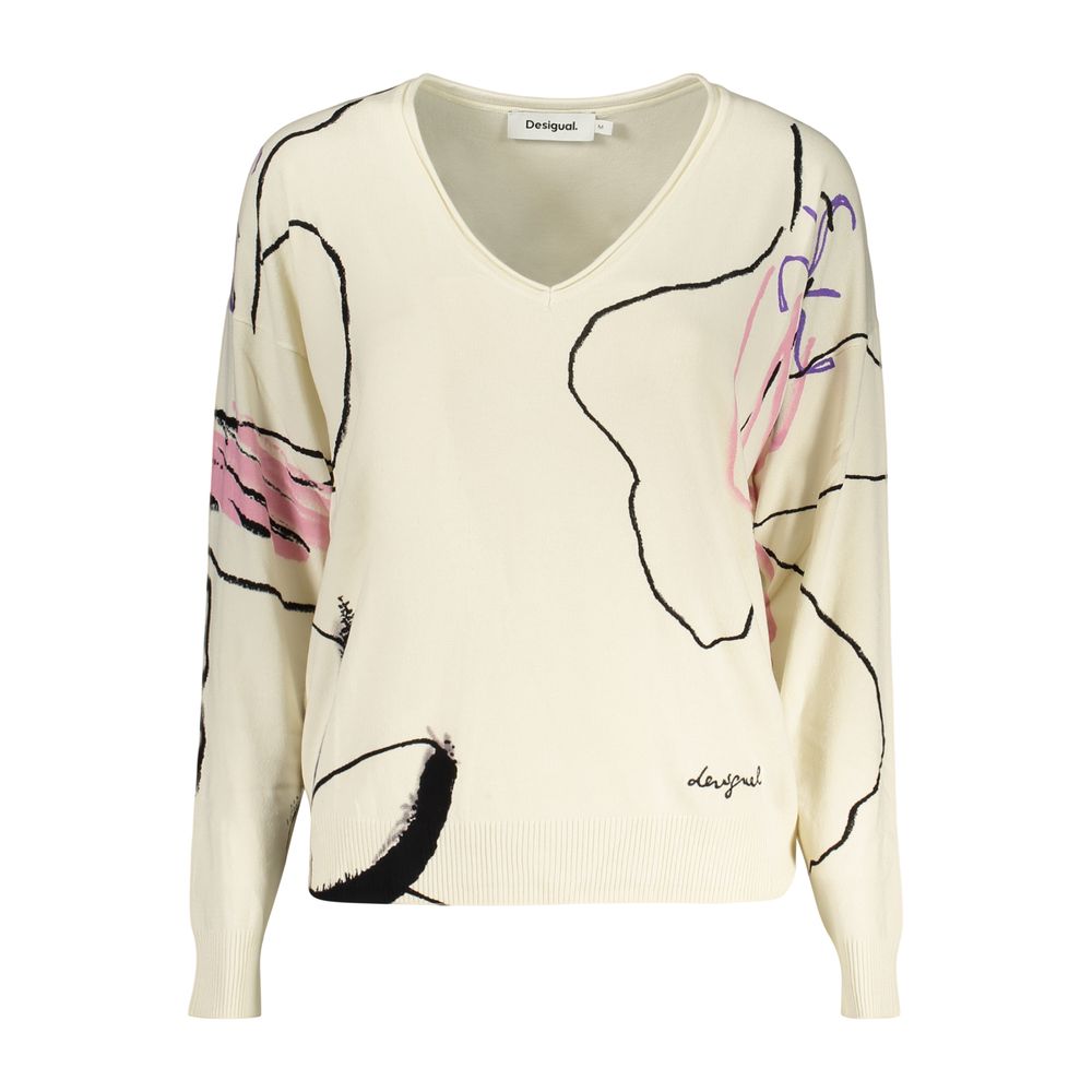 Desigual White Viscose Women's Sweater
