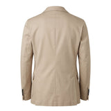 Roberto Pepe Luxury Beige Cotton Men Jacket