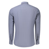 Hugo Boss Blue Cotton Mens Shirt