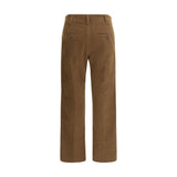 Brunello Cucinelli Brown Cotton Casual Pants