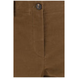 Brunello Cucinelli Brown Cotton Casual Pants