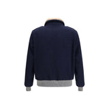 Brunello Cucinelli Blue Cashmere Full-Length Jacket