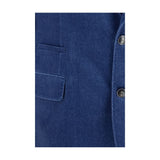 Brunello Cucinelli Blue Cotton Blazer