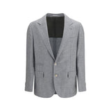 Brunello Cucinelli Gray Wool Oves Aries Blazer