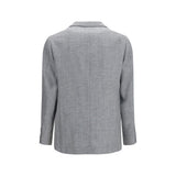 Brunello Cucinelli Gray Wool Oves Aries Blazer
