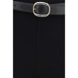 Self-Portrait Black Viscose Leggings