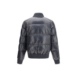 Moose Knuckles Gray Nylon Bomber