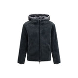 Moose Knuckles Gray Nylon Shell Jacket