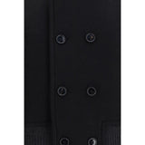 Ami Paris Black Wool Oves Aries Bomber