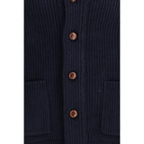 Barbour Blue Wool Oves Aries Cardigan