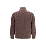 Brunello Cucinelli Bordeaux Wool Oves Aries Cardigan