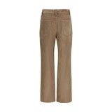 Brunello Cucinelli Brown Cotton Casual Pants