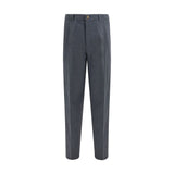 Brunello Cucinelli Gray Wool Oves Aries Dress Pants