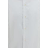 Finamore White Cotton Dress Shirt
