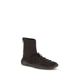 Dear Frances Black Calf Leather Bos Taurus Lace-Up Boots
