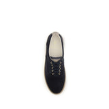 Brunello Cucinelli Blue Suede Leather Low Top Sneakers