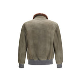 Brunello Cucinelli Bicolor Cashmere Bomber