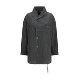 R13 Black Viscose Pattern Shirt