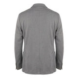 Roberto Pepe Luxury Grey Viscose Men Jacket