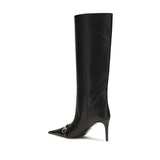 Gucci Black Calf Leather Bos Taurus Boots
