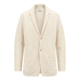 Malo White Cotton Men's Cardigan