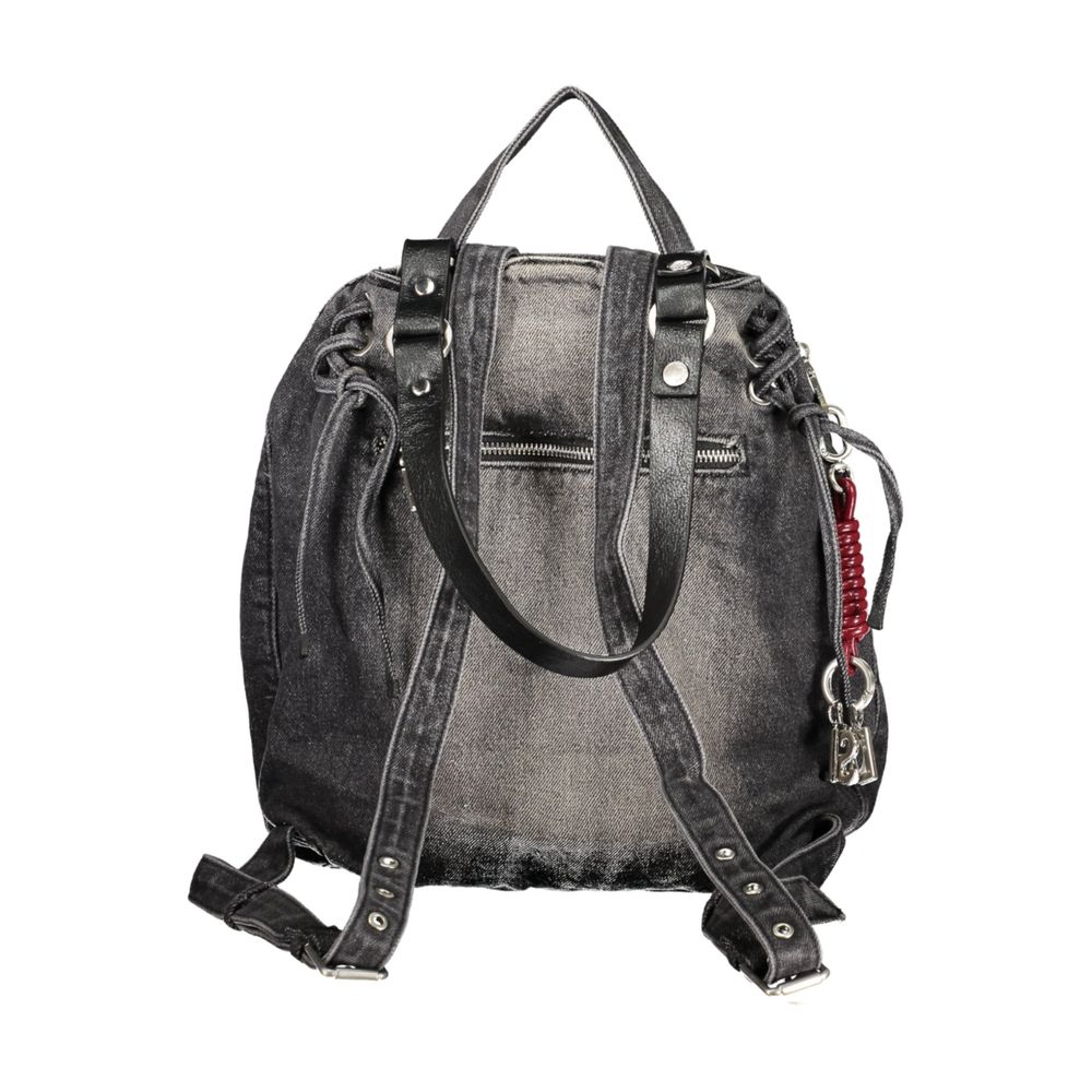 Desigual Black Cotton Womens Backpack