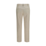 Brunello Cucinelli Beige Cotton Dress Pants
