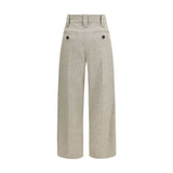 Brunello Cucinelli Beige Wool Oves Aries Dress Pants