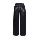 Palm Angels Black Cotton Jeans Denim