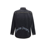 Palm Angels Blue Denim Shirt