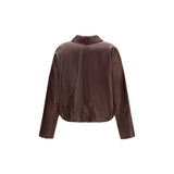 Brunello Cucinelli Bordeaux Lamb Ovis Aries Bomber