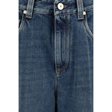 Brunello Cucinelli Blue Cotton Relaxed Fit Jeans