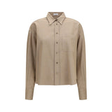 Brunello Cucinelli Beige Denim Shirt