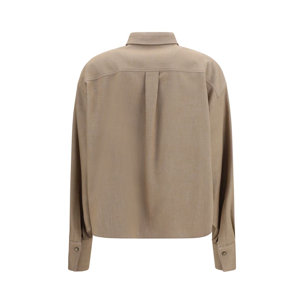 Brunello Cucinelli Beige Denim Shirt
