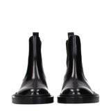Jil Sander Black Leather Ankle Boots