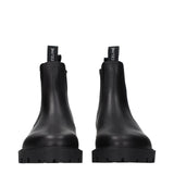 Celine Black Leather Ankle Boots