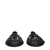 Alaïa Black Leather Ballet Flats