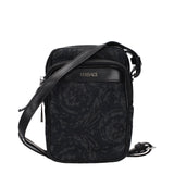 Versace Black Fabric Crossbody Bag