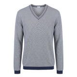 Malo Blue Cotton Men Sweater