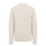 Malo White Cotton Men's Sweater