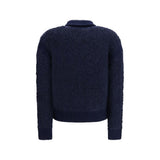 Jacob Cohen Blue Alpaca Vicugna Pacos Sweatshirt