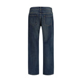 The Row Blue Cotton Relaxed Fit Jeans